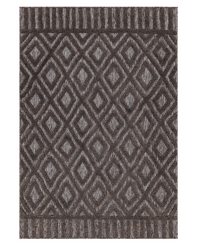 SALTA OUTDOOR RUG / RUNNER SA02 CHARCOAL DIAMOND