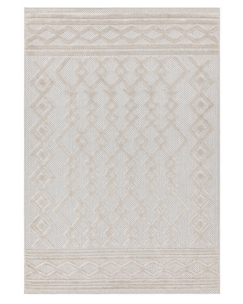 SALTA SA05 WHITE LINKS FLATWEAVE INDOOR OUTDOOR RUG