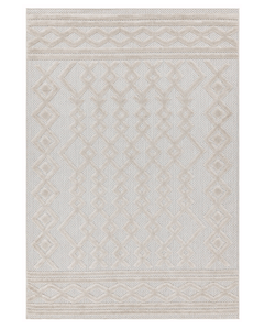 SALTA OUTDOOR RUG / RUNNER SA05 WHITE LINKS