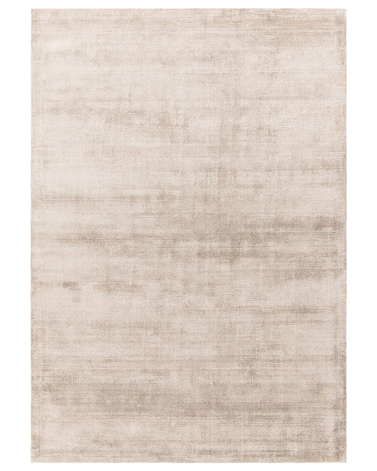 ASTON PLAIN VISCOSE SAND DISTRESSED EFFECT SHIMMER RUG