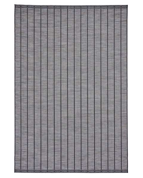 SANTA MONICA STRIPE A041 INDOOR / OUTDOOR RUG BLACK