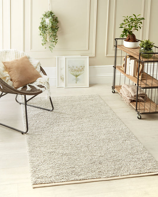 LA PLAYA WOOL RUG SILVER