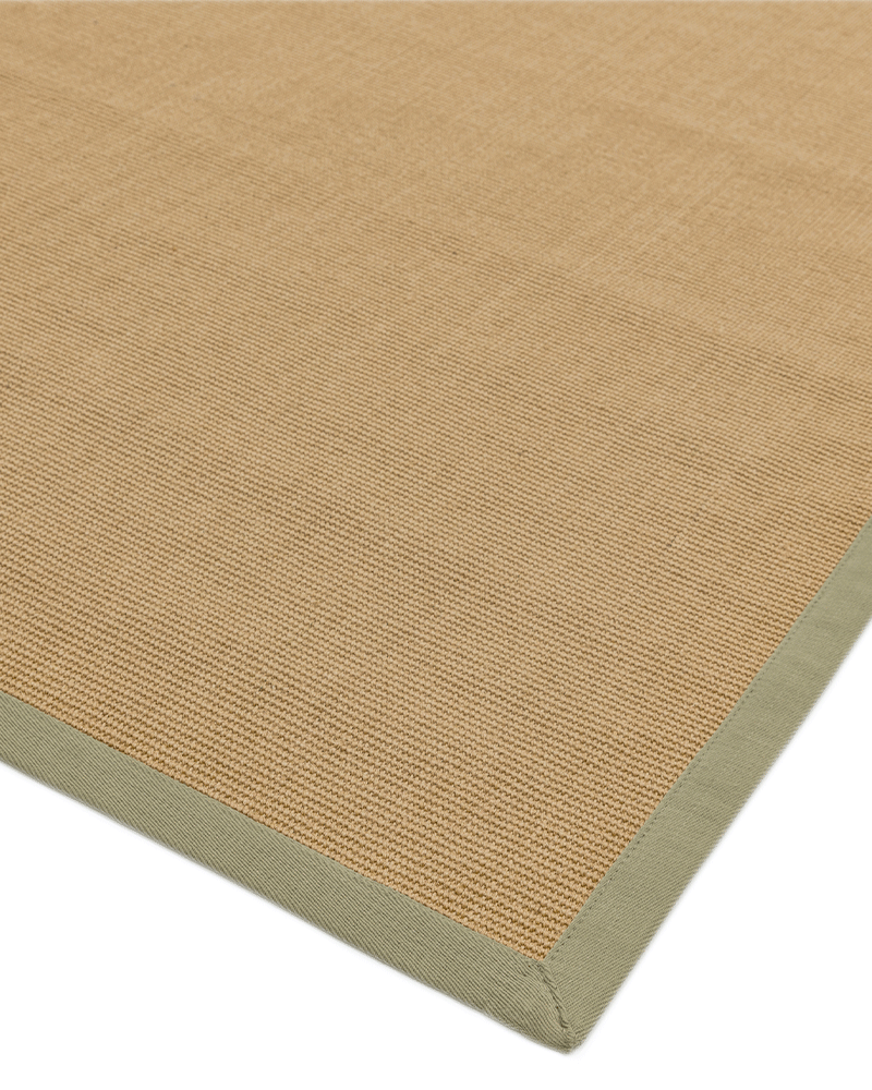 SISAL TAPED EDGE RUG - LINEN / SAGE