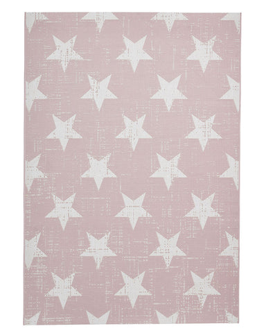 SANTA MONICA STAR 48648 INDOOR / OUTDOOR RUG ROSE / CREAM