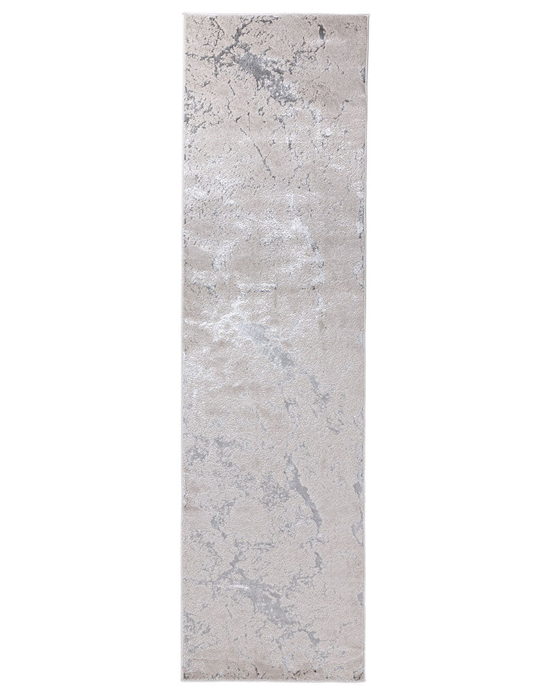 AURORA AU03 SOLAR SILVER GREY METALLIC RUNNER 66X230CM