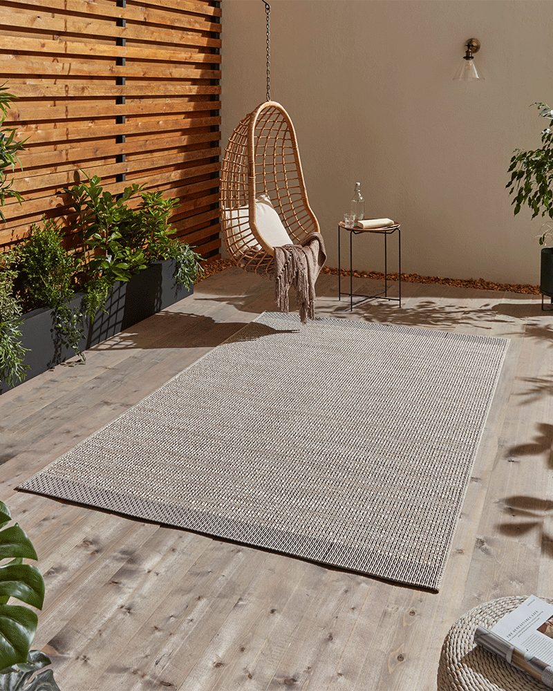 STITCH 9682 INDOOR / OUTDOOR RUG BEIGE / BLACK