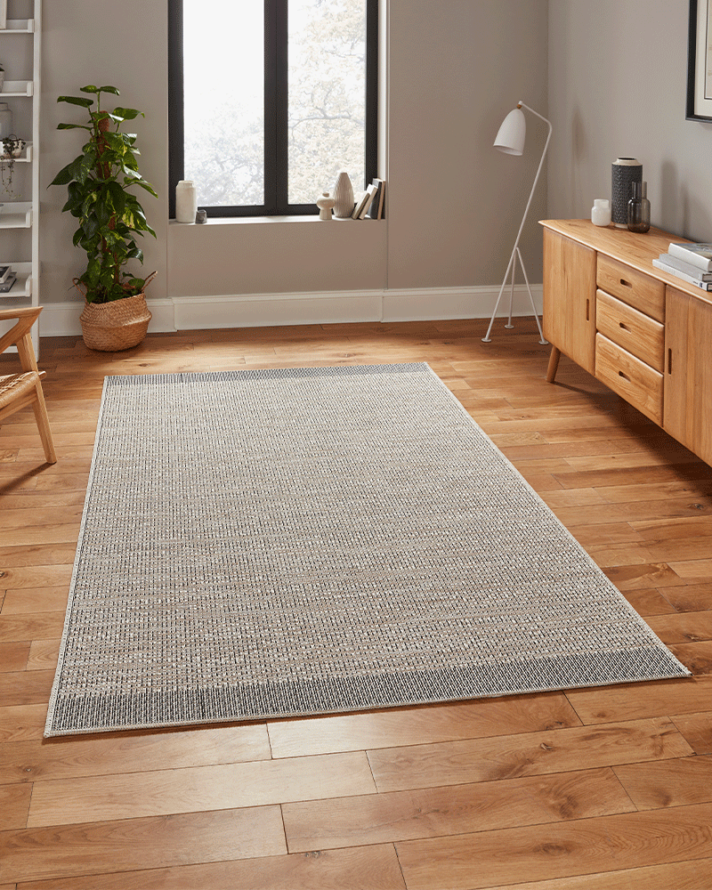 STITCH 9682 INDOOR / OUTDOOR RUG BEIGE / BLACK