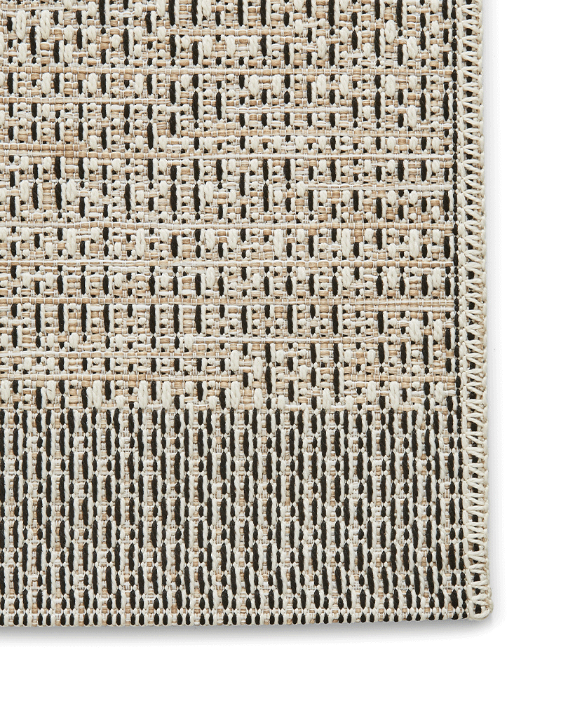 STITCH 9682 INDOOR / OUTDOOR RUG BEIGE / BLACK