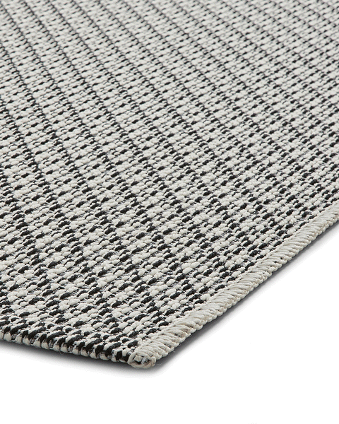 STITCH 9683 INDOOR / OUTDOOR RUG IVORY / BLACK