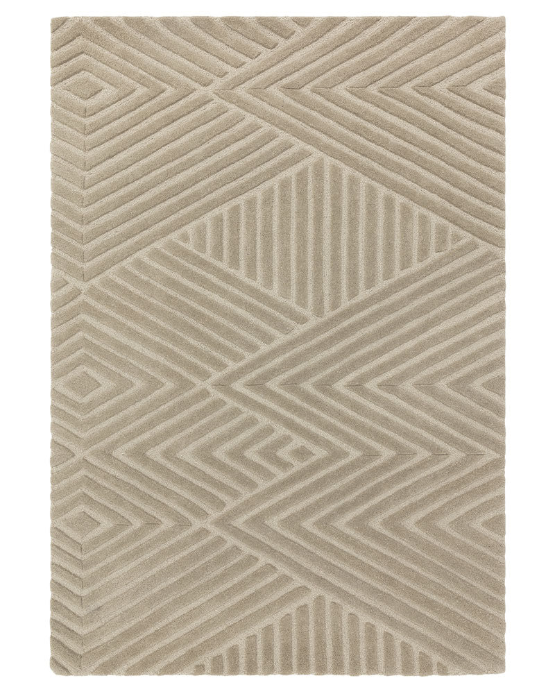 HAGUE TAUPE HAND TUFTED 100% WOOL RUG