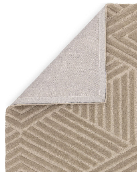 HAGUE TAUPE HAND TUFTED 100% WOOL RUG