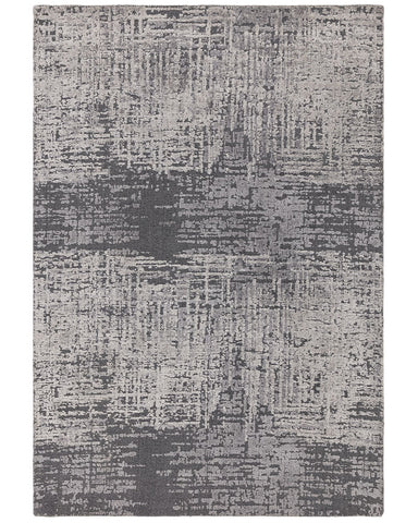 TORINO CHARCOAL GREY ABSTRACT TEXTURAL RUG