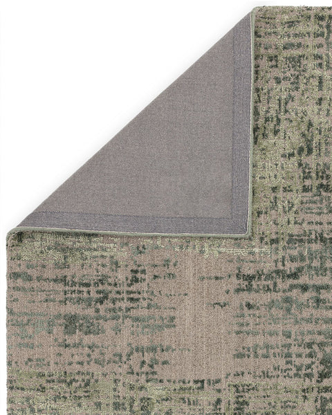 TORINO FOREST GREEN ABSTRACT TEXTURAL RUG