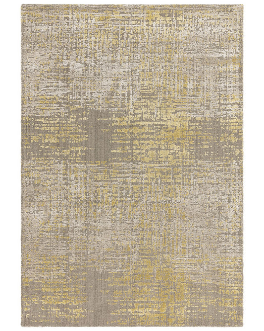 TORINO GOLD ABSTRACT TEXTURAL RUG