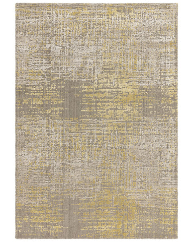 TORINO GOLD ABSTRACT TEXTURAL RUG