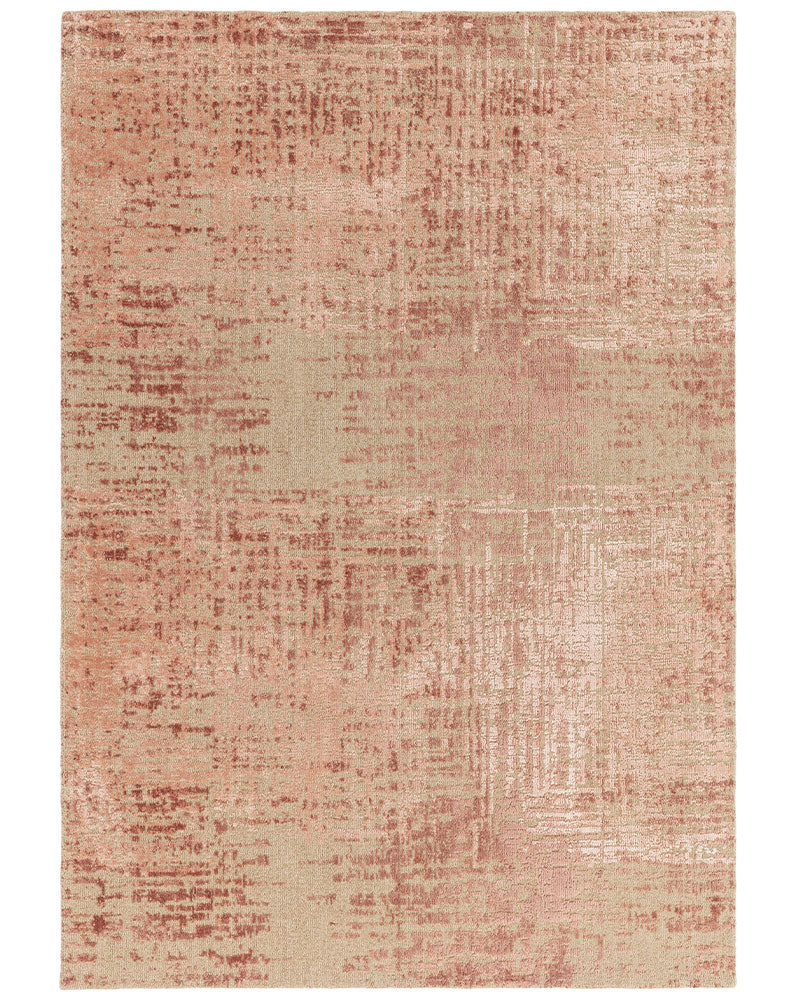 TORINO TERRACOTTA ABSTRACT TEXTURAL RUG