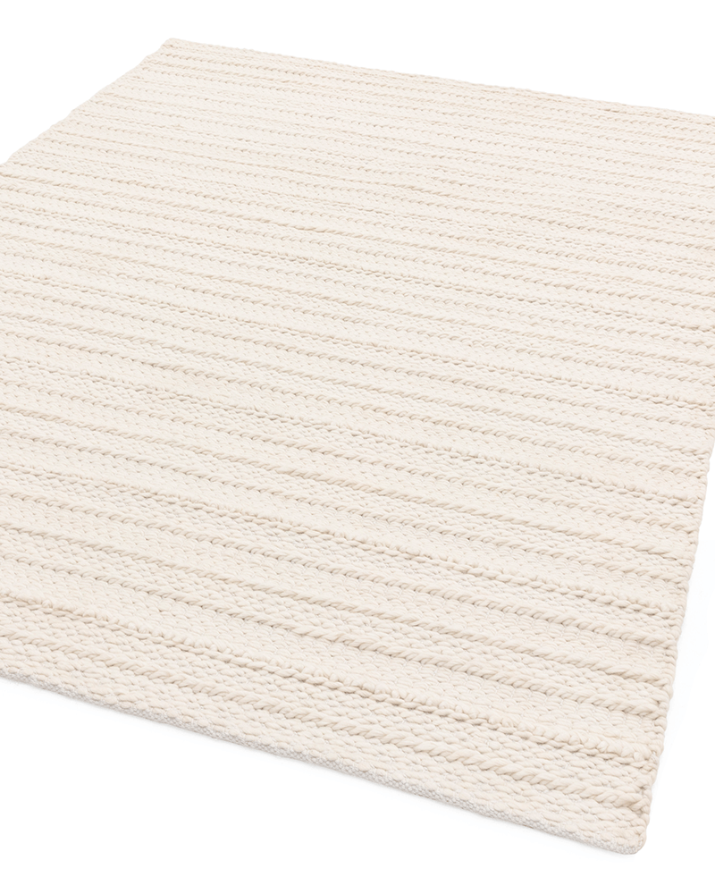 GRAYSON TEXTURED CHUNKY WEAVE CREAM RUG